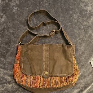 Fossil Brown and Multicolor Crossbody Bag